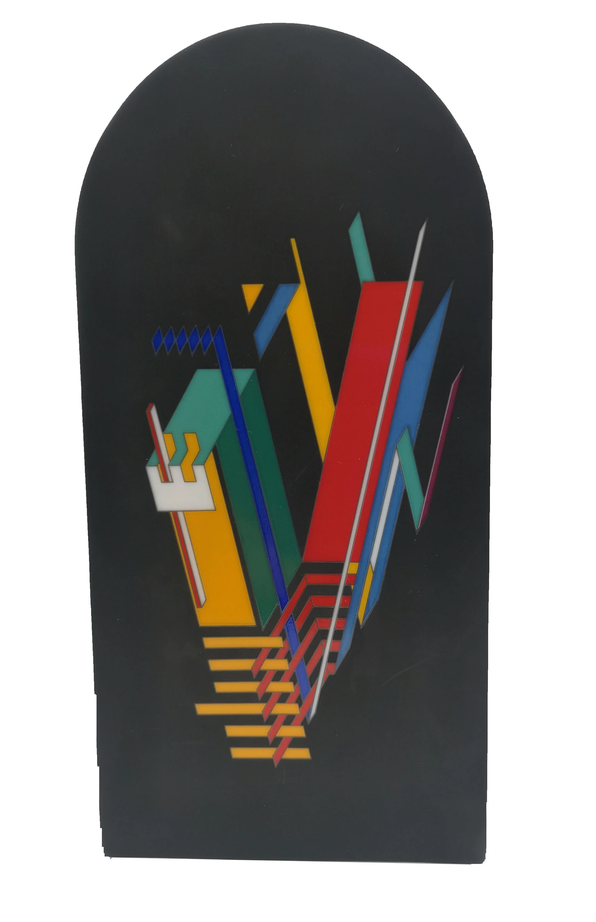 Rosenthal Designervase Marcello Morandini Alphabet – Ikonische Porzellanvase der 80er Jahre 23 cm - schwarz - Buchstabe V+S 5