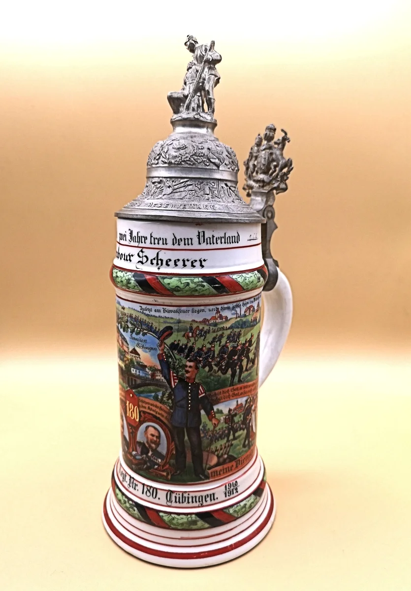 Reservistenkrug Tübingen Nr. 180 - Tambour Scheerer 1910/12