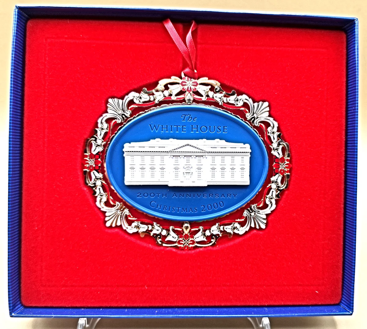 USA Weihnachtsschmuck Christbaumschmuck White House Christmas Ornament 2000