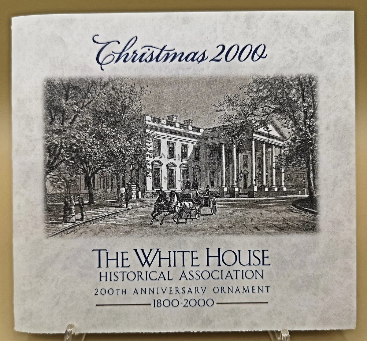 USA Weihnachtsschmuck Christbaumschmuck White House Christmas Ornament 2000