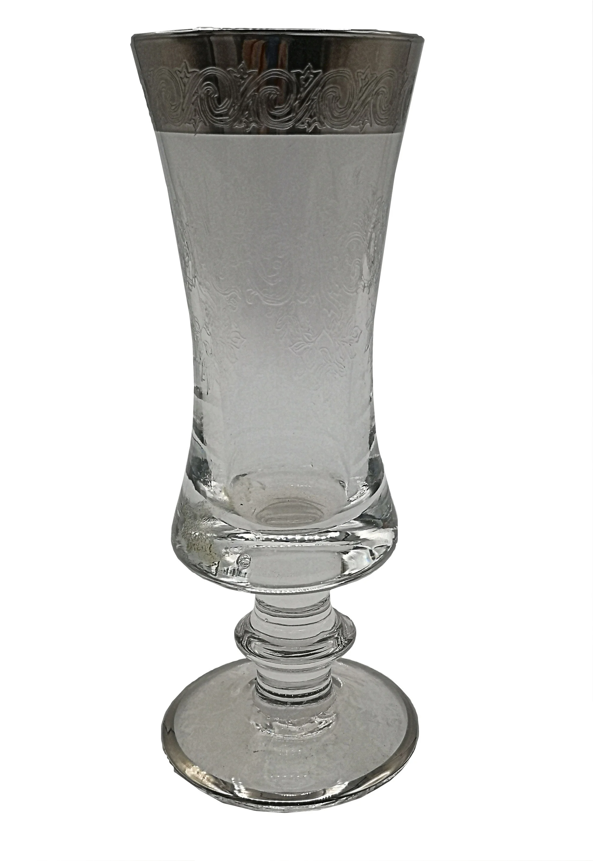 Glamouröse Murano Medici Platinrandgläser Sekt / Champagner / Flöte 2