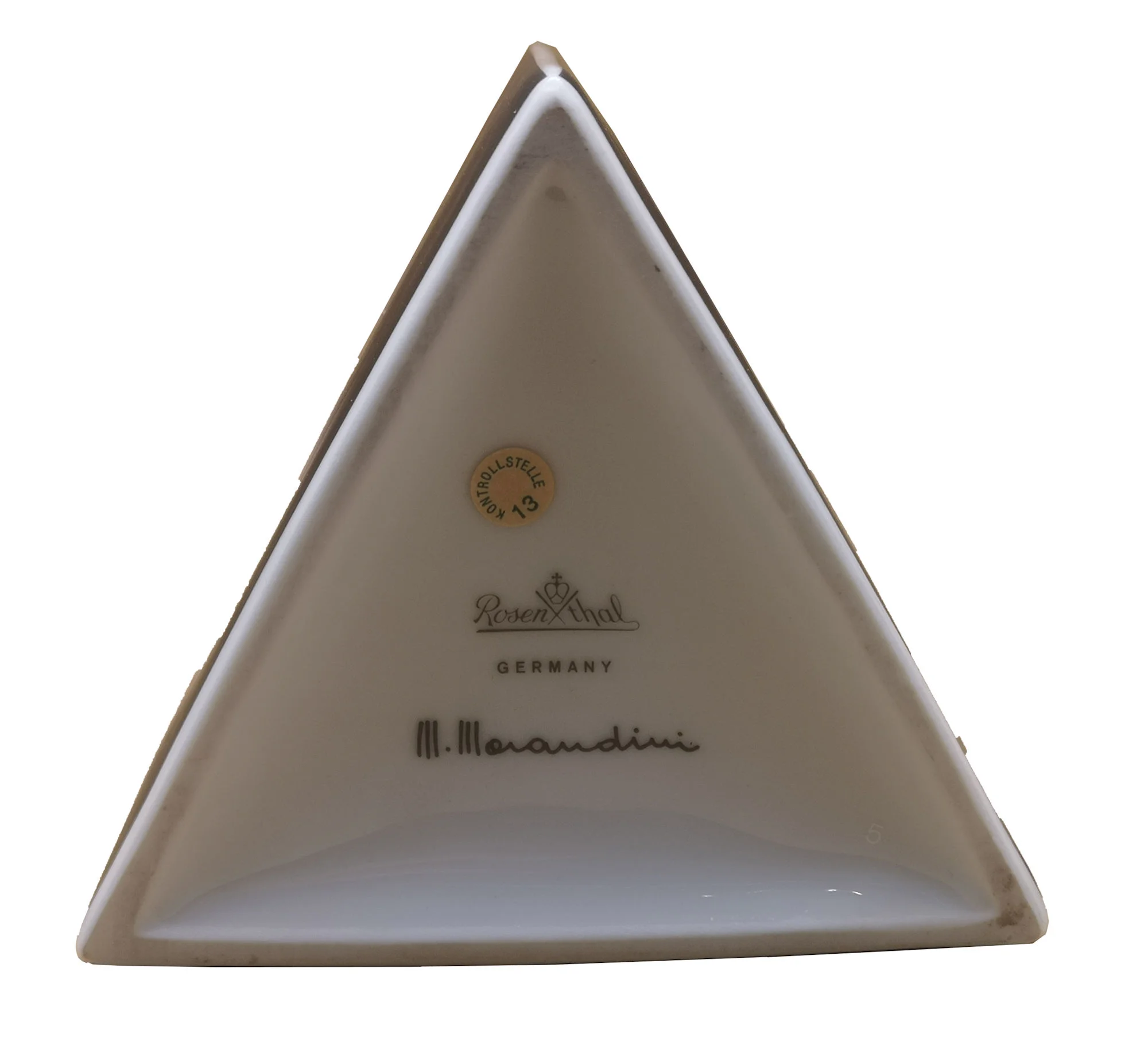 Rosenthal Designervase Marcello Morandini Alphabet – Ikonische Porzellanvase der 80er Jahre 28 cm - schwarz - Buchstabe D+S 2