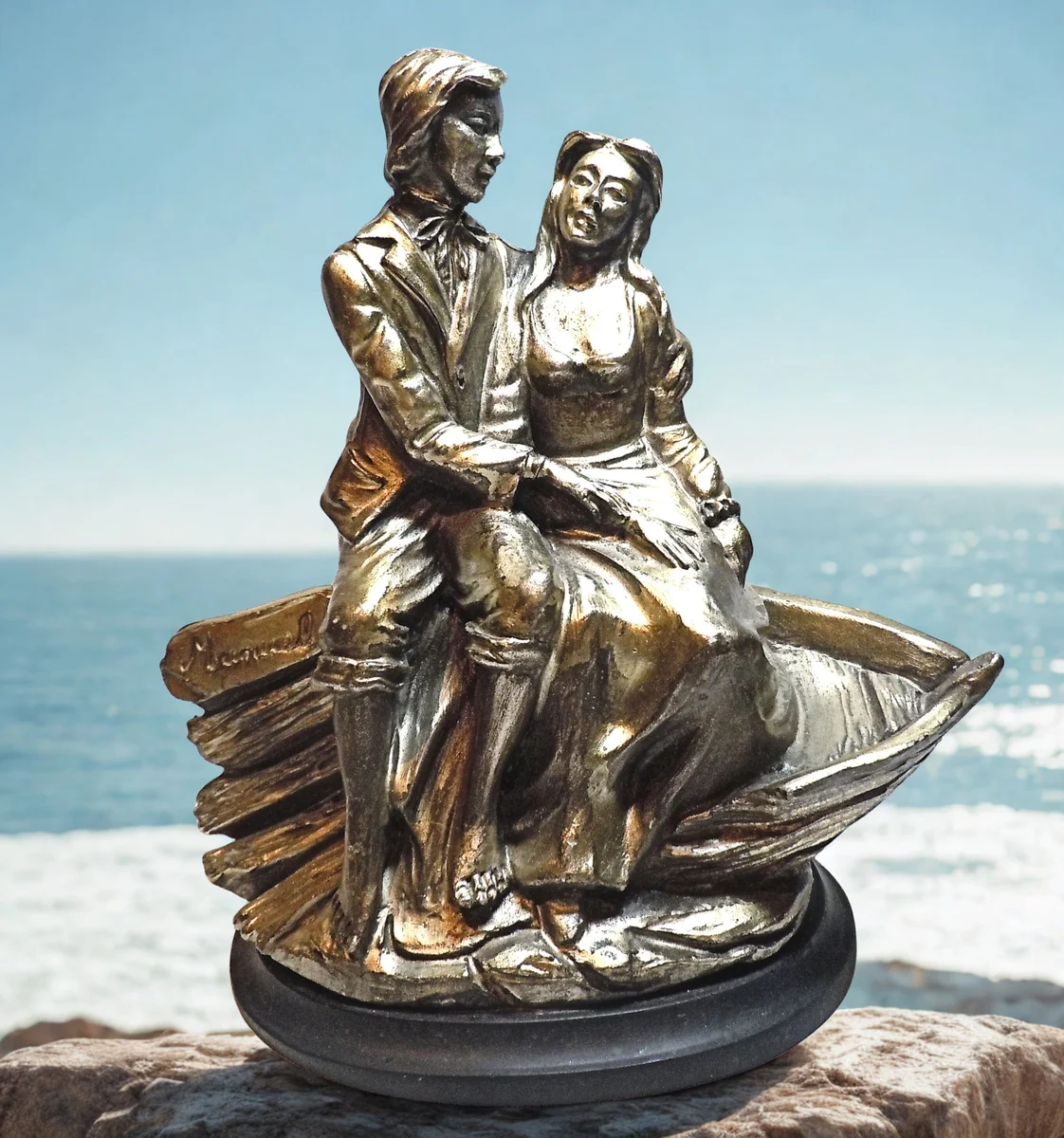 Italienische Silber Figurine Romeo & Julia – Verona 1950er – Das Liebespaar der Romantik
