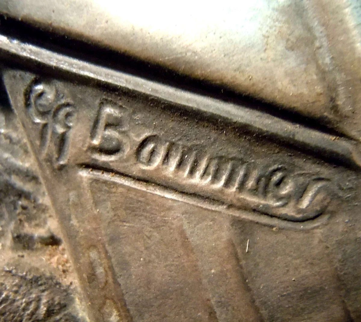 Jugendstil Silber Wandrelief „Am Rhein da wachsen unsere Reben“ – signiert von Gg. Bommer um 1910
