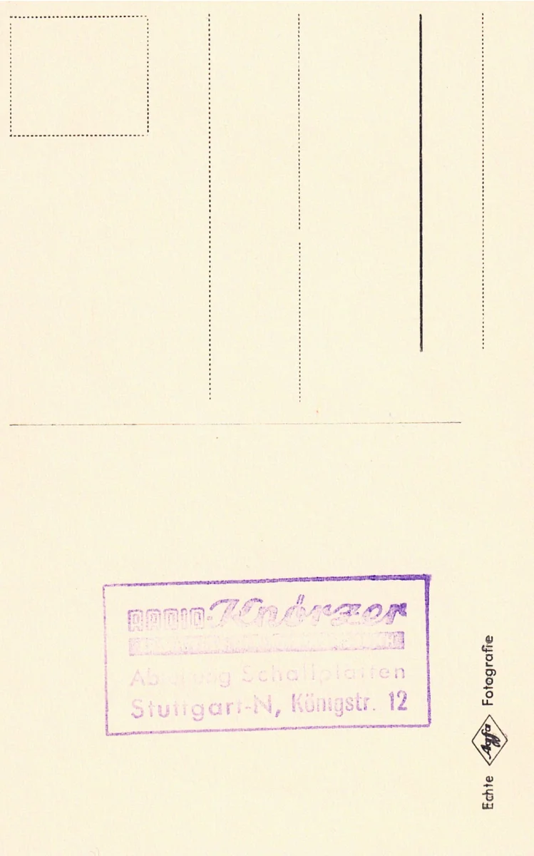 Original Autogramm + Widmung Barnabas von Geczy 50er  Polydor
