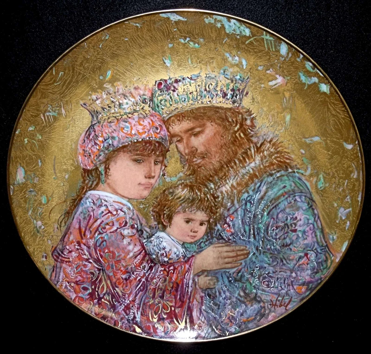Edna Hibel Sammelteller „David, Bathsheba & Solomon“ – Rosenthal Porzellan 1980