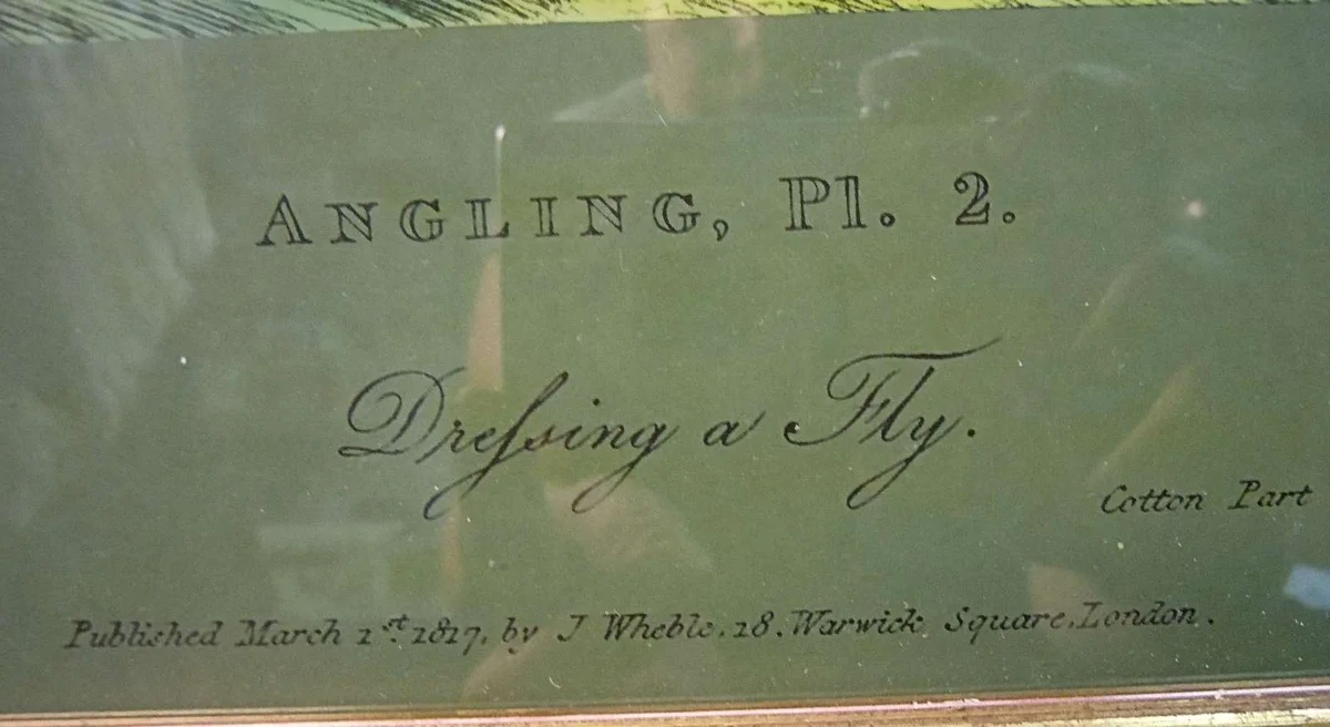 Engl. Glasdruckmalerei Angling Pl 2 -  1827
