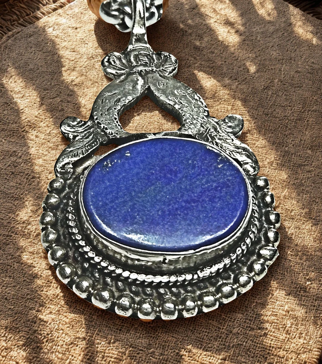 925 Silber Kette Sternzeichen Fische mit Lapislazuli – Edles Geburts- & Glücksamulett
