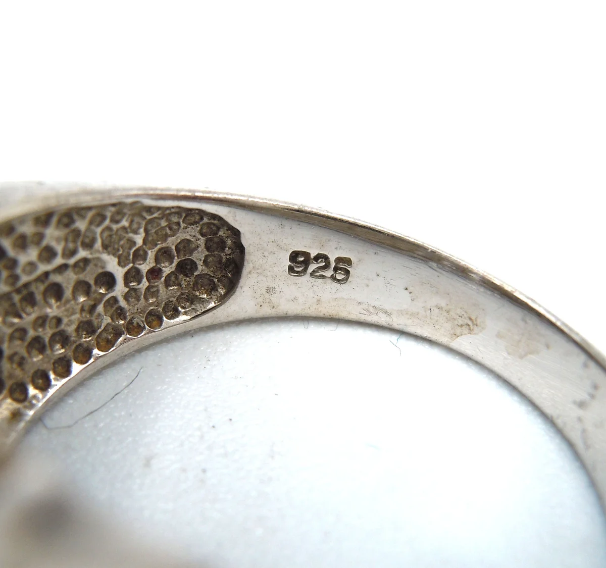 Modernistischer 925 Silberring mit 9 Aquamarinen – Ringgröße 62