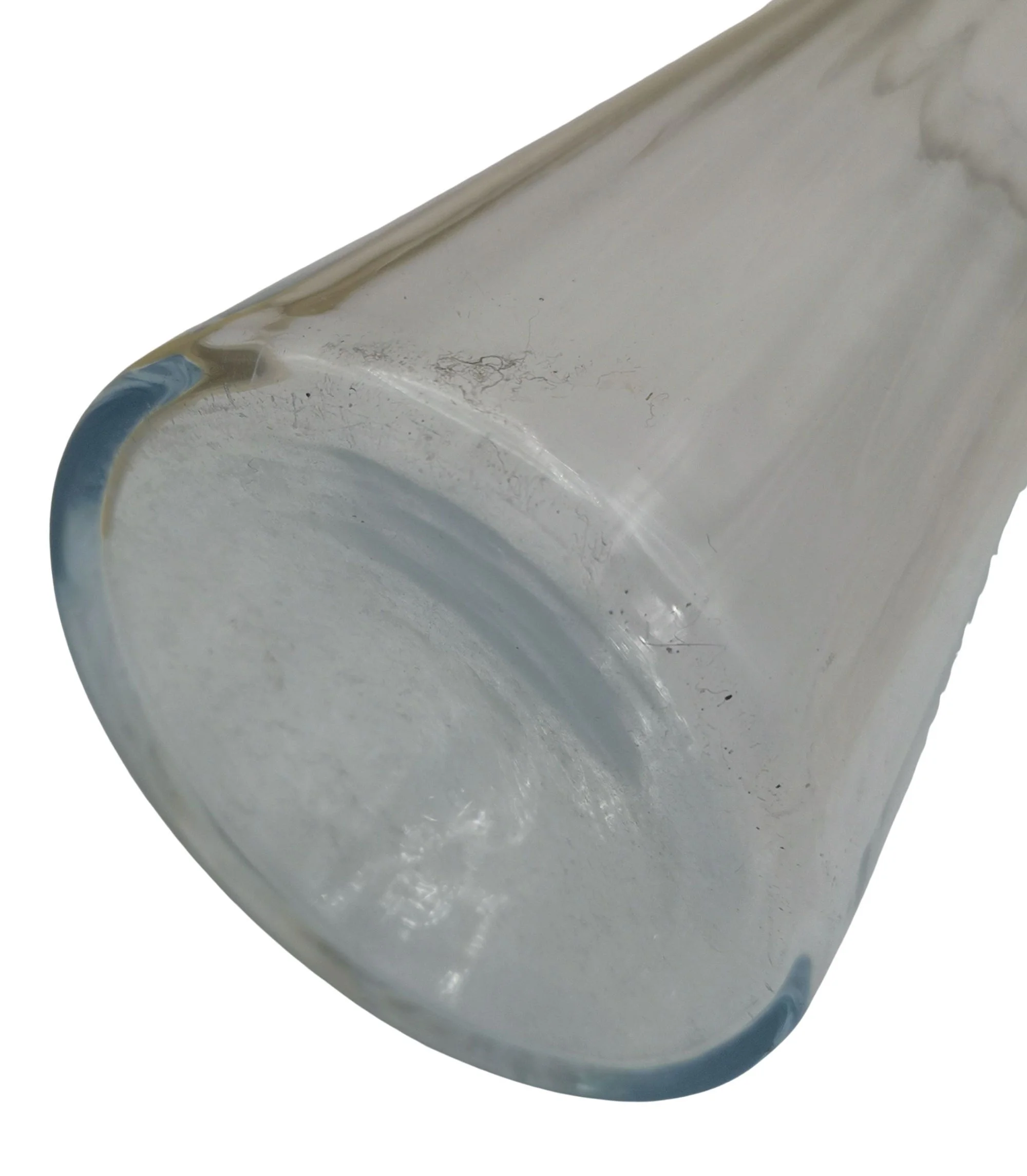 AR DECO mundgeblasene Hyazinth Vase 1900–1920 – 18–20 cm hoch – Antikes Original in klassischer Sanduhr-Form 5 zartes Blau Höhe 18,5 cm 1