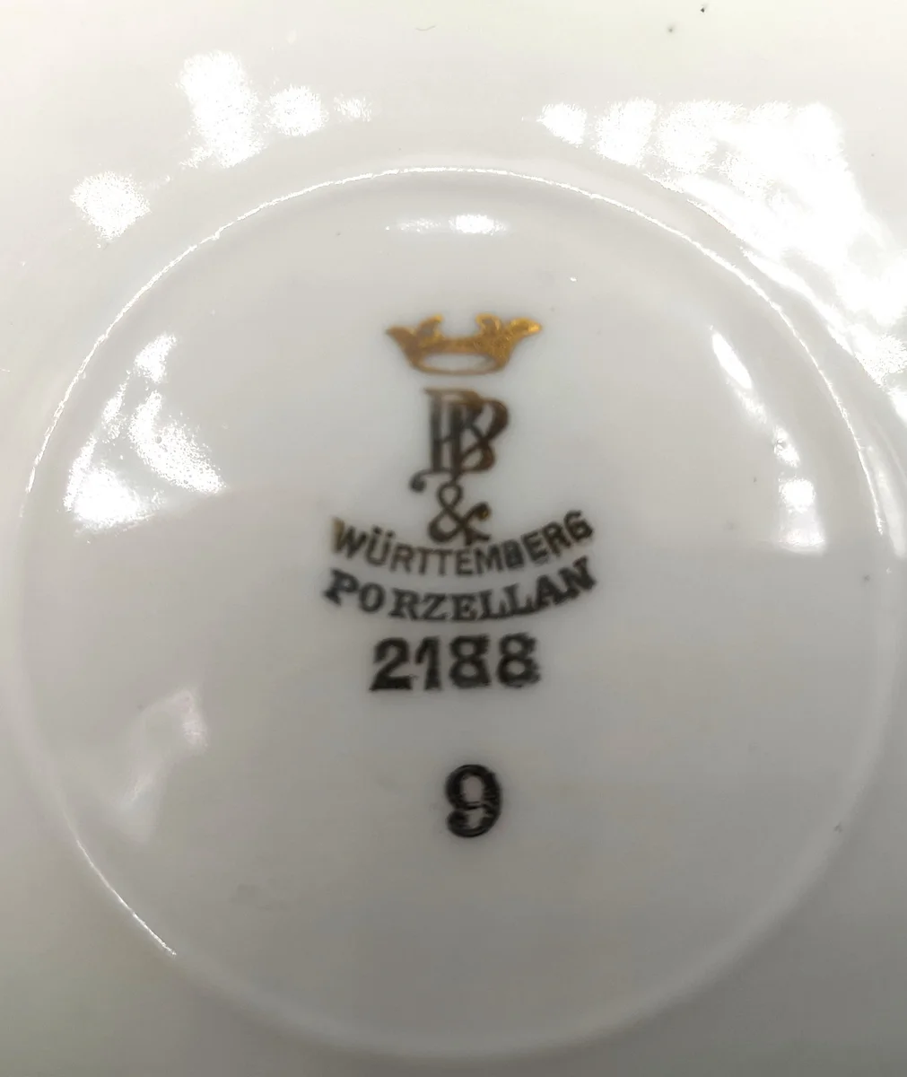 Schorndorf Bauer & Pfeiffer Kaffee / Tee  Set Württemberg Porzellan 2188
