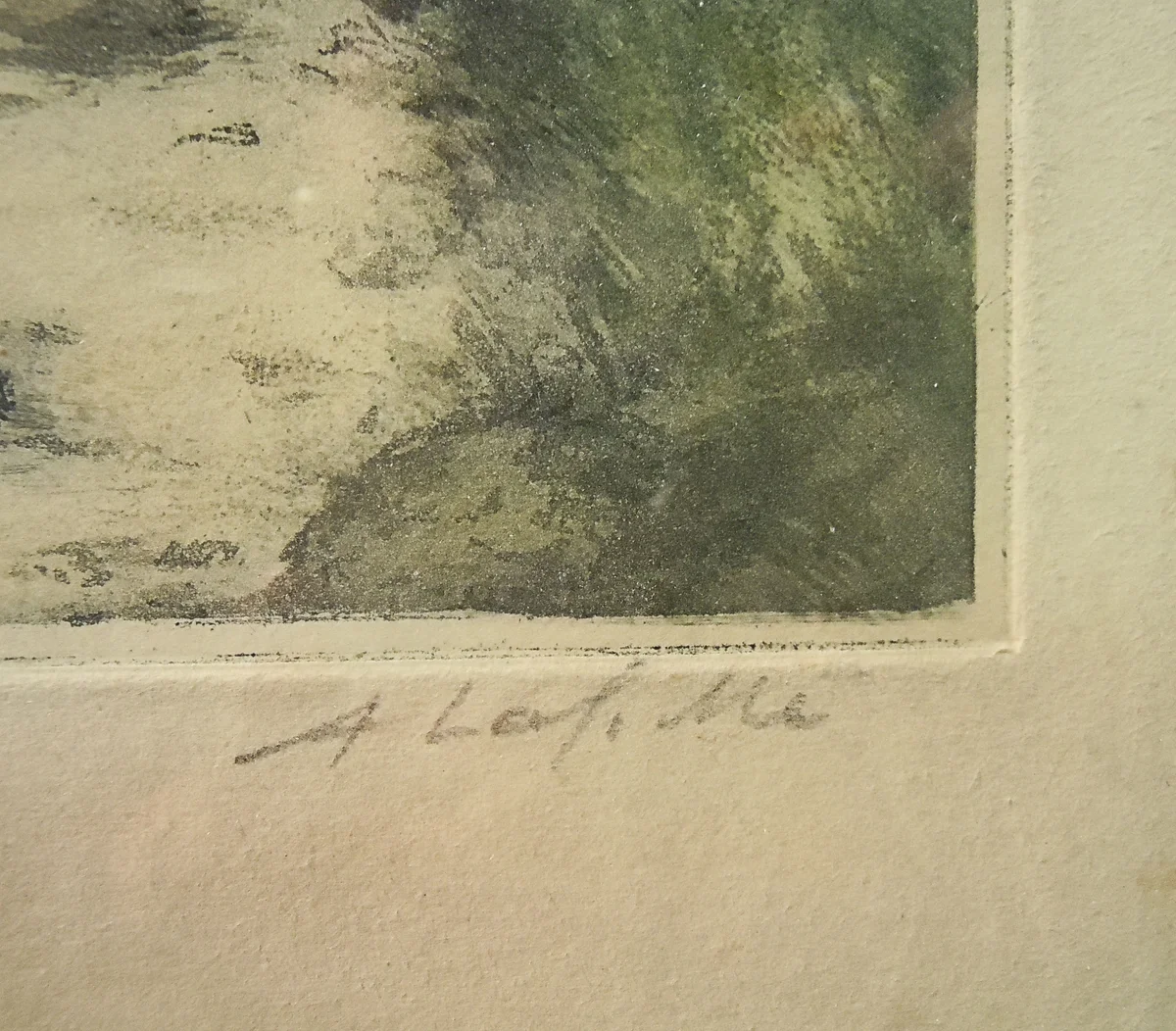 Aquatinta - Alphonse Lafitte - Cote d'Albatre um 1920