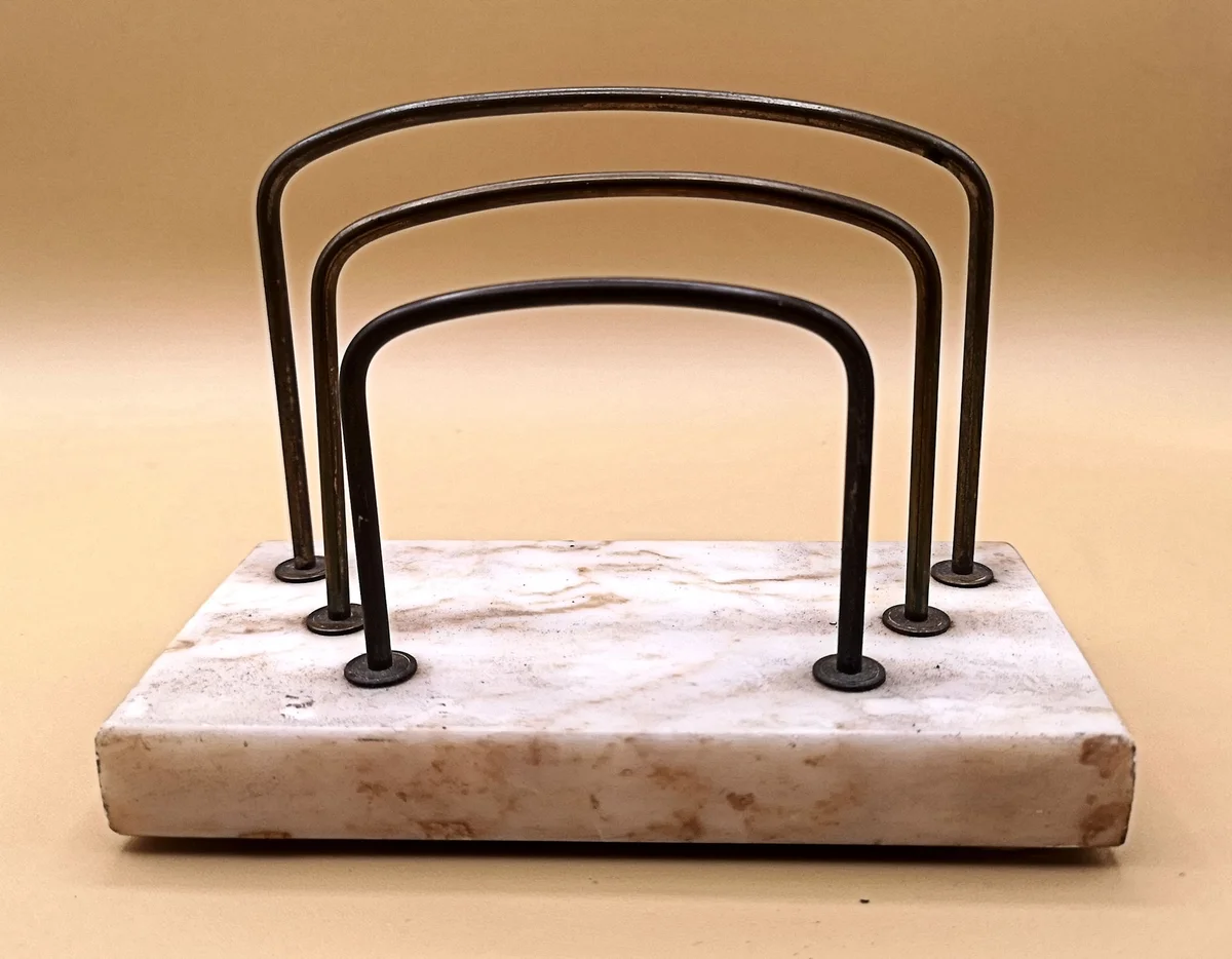 Marmor weiß Briefhalter Briefständer Dokumentenhalter um 1910