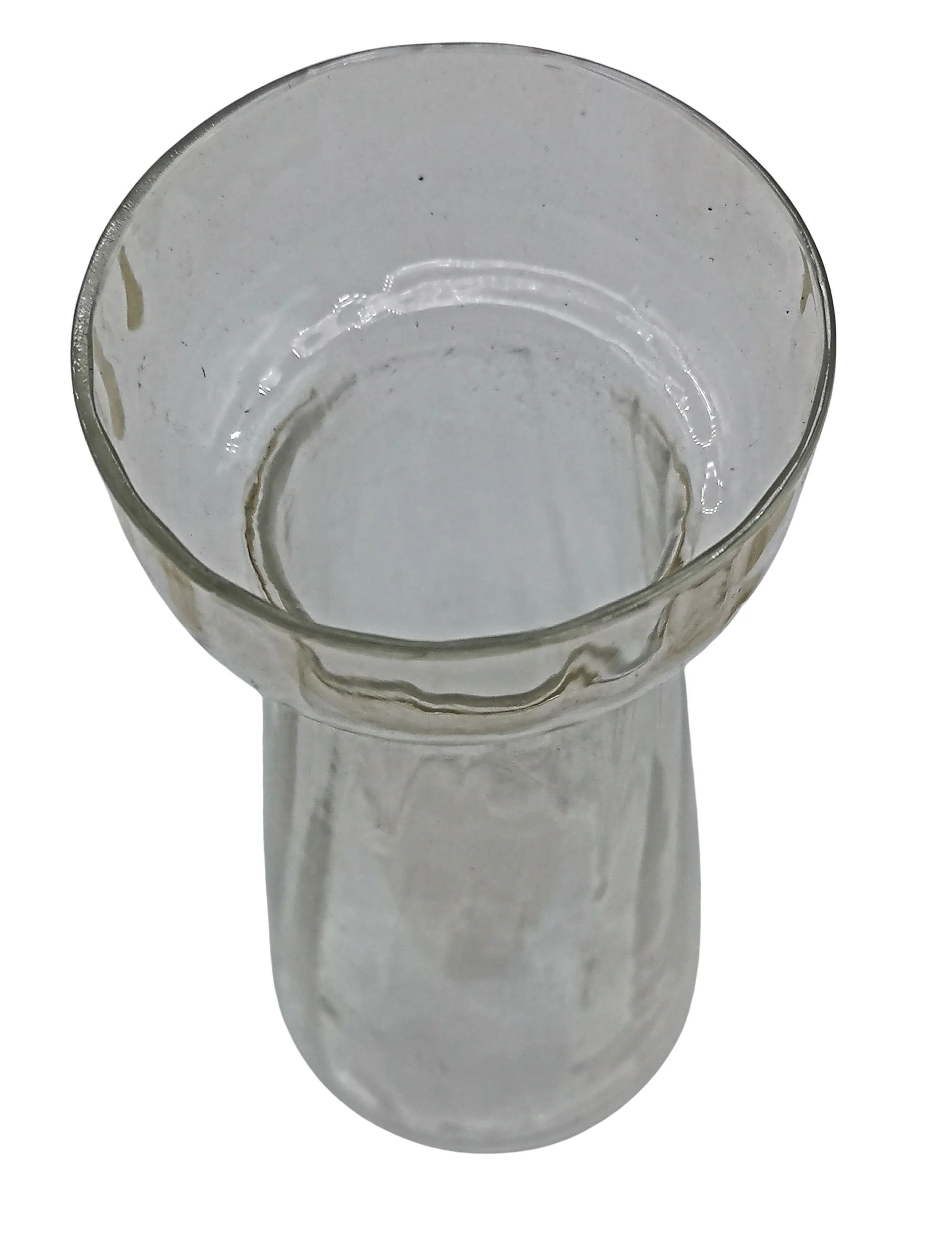 AR DECO mundgeblasene Hyazinth Vase 1900–1920 – 18–20 cm hoch – Antikes Original in klassischer Sanduhr-Form 3 klar Höhe 18 cm 2