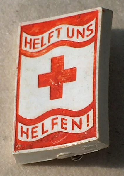 WHW Original Abzeichen Rotes Kreuz Helft uns helfen