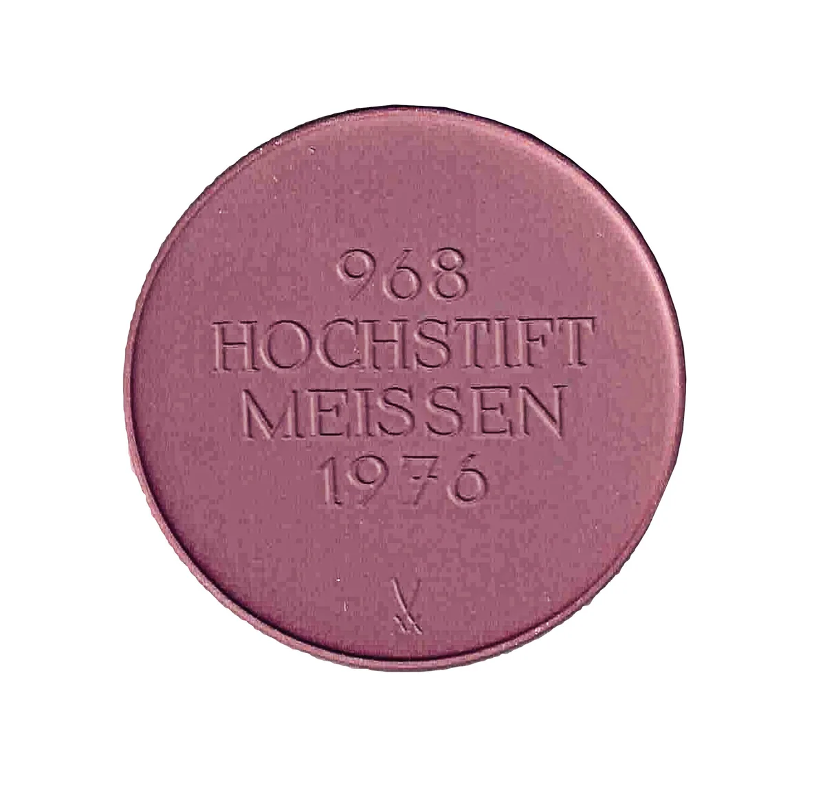Porzellan Siegel ältestes Bischof Siegel von Meissen 1976 Böttger Steinzeug