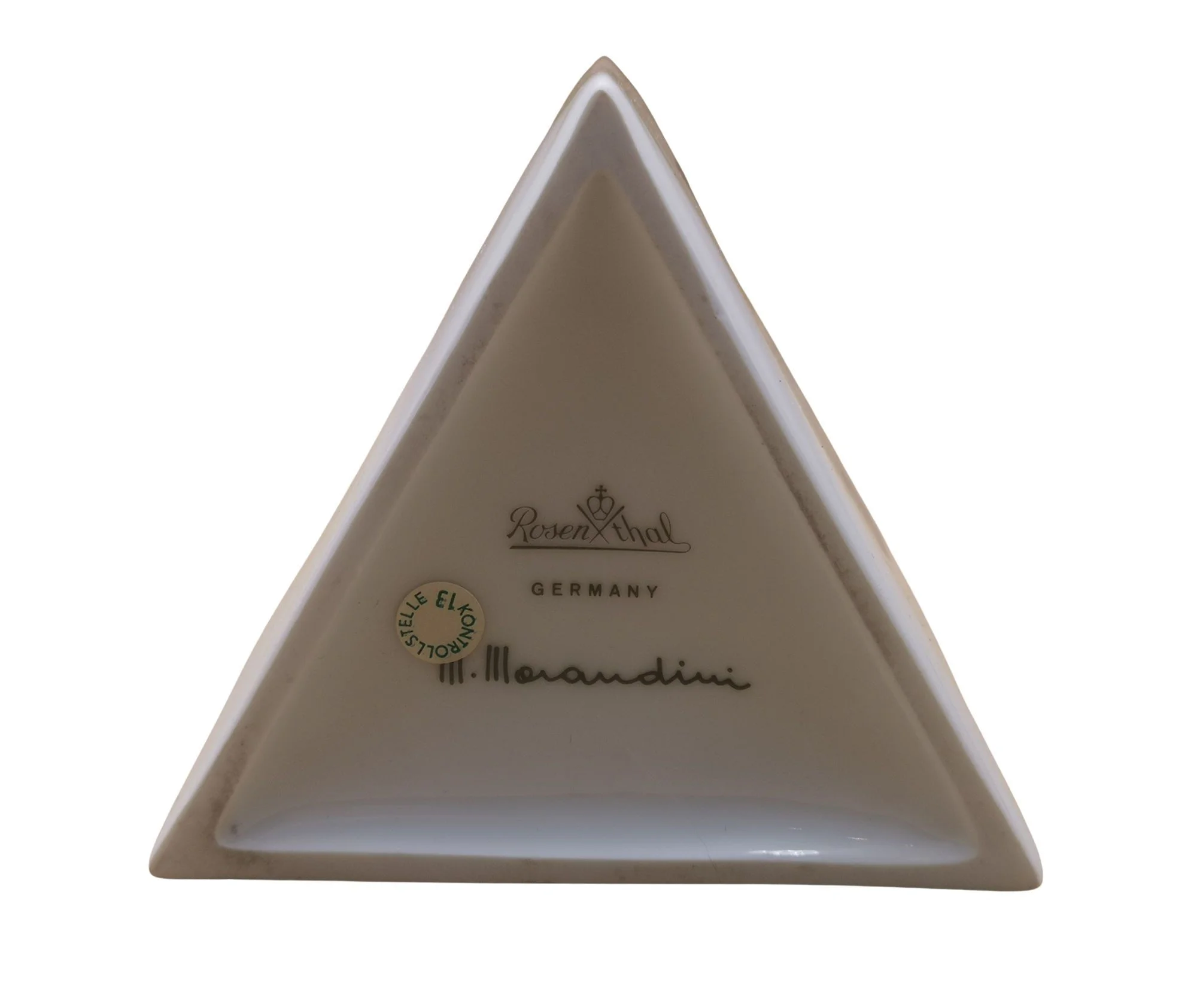 Rosenthal Designervase Marcello Morandini Alphabet – Ikonische Porzellanvase der 80er Jahre 23 cm - weiß        - Buchstabe H+E 1