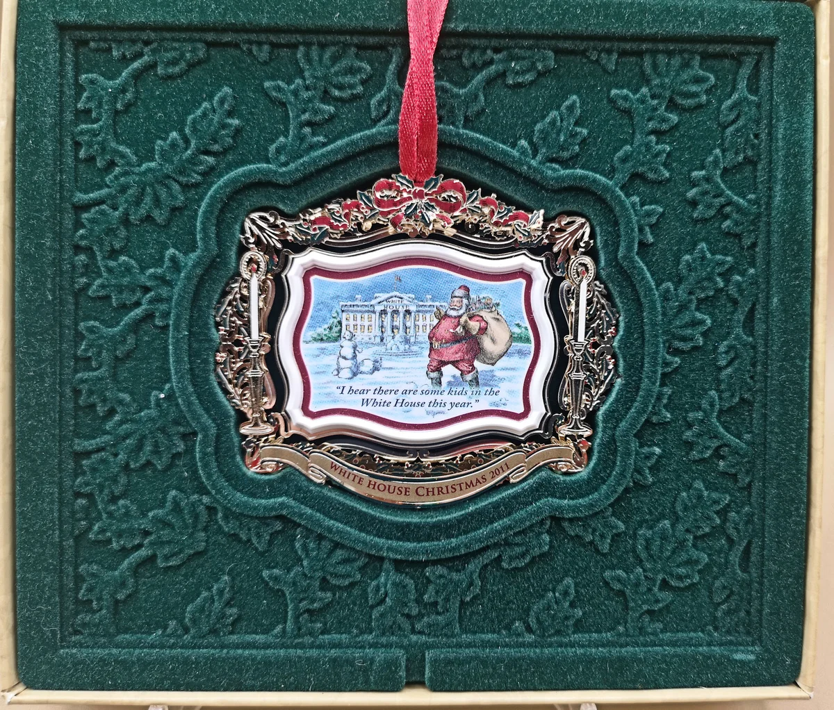 USA Weihnachtsschmuck Christbaumschmuck White House Christmas Ornament 2011