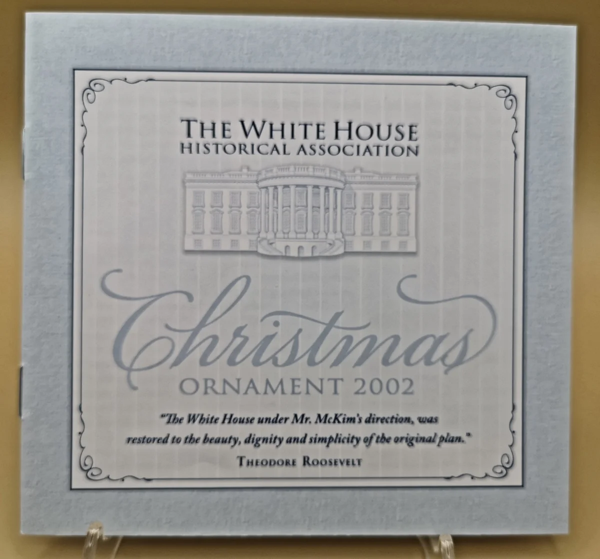 USA Weihnachtsschmuck Christbaumschmuck White House Christmas Ornament 2002