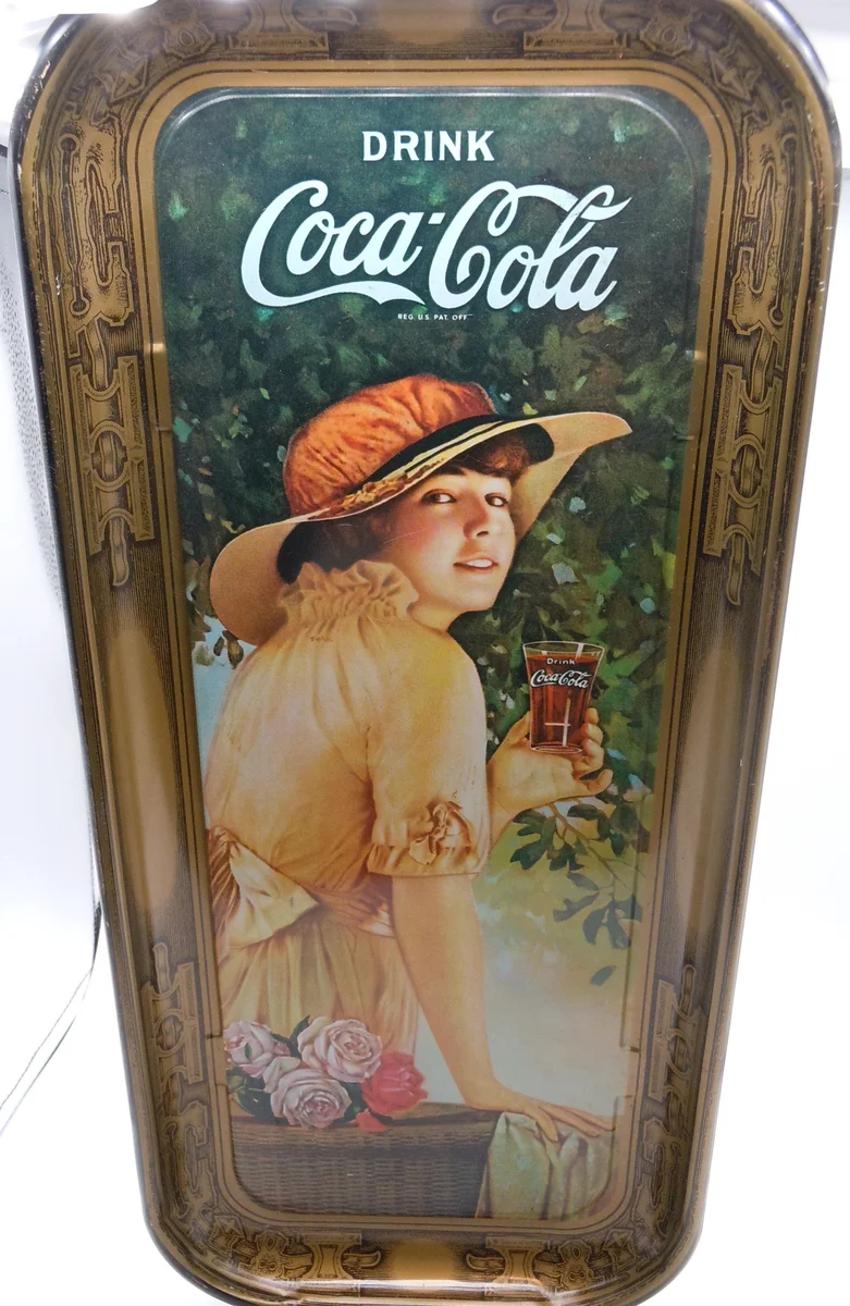 USA - Coca-Cola Sammlertablett von 1972 – Elaine von 1916