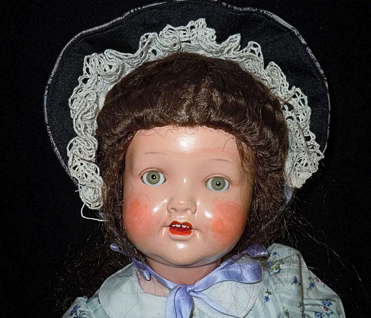 Armand Marseille Puppe 2966 3/6 – Massekopf, Mama-Stimme, ca. 1930, 55 cm