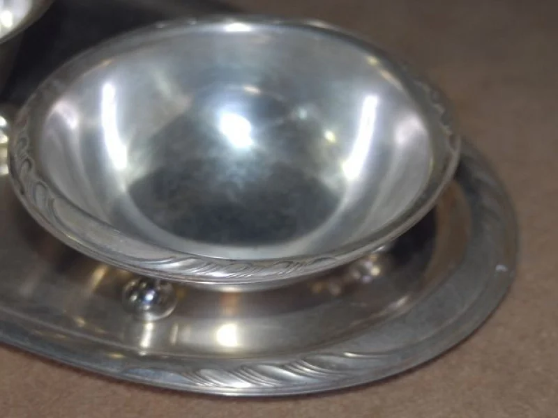 WMF Silber Zucker+Sahne+Tablett Ensemble Form 2200