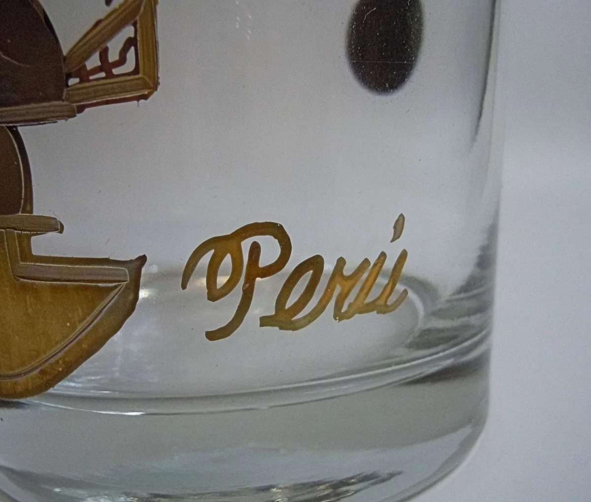 6 Hochwertige Whiskey Whisky Gläser mit aufwendiger Goldmalerei