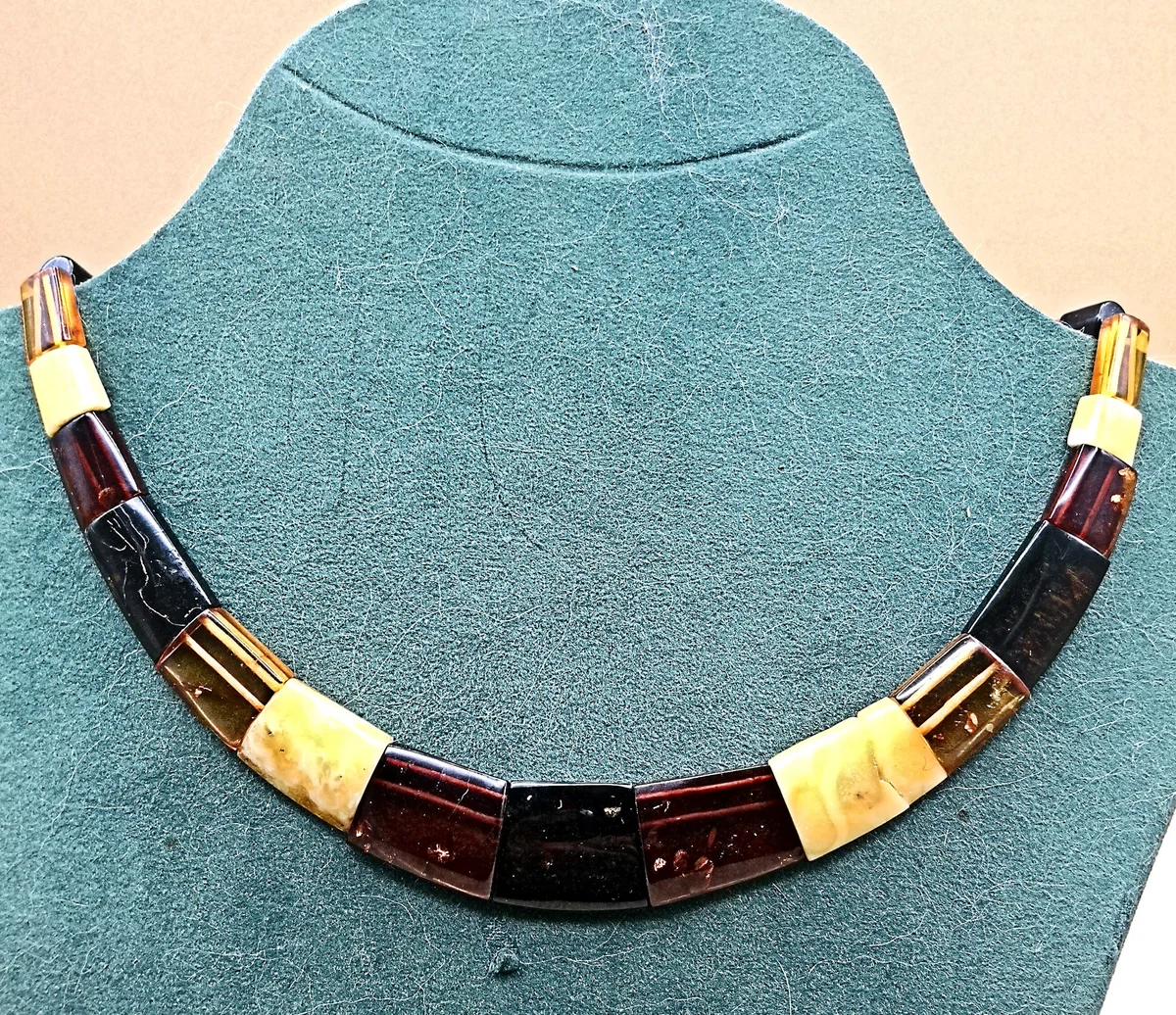 Baltisches ART DECO Bernstein Mix Collier