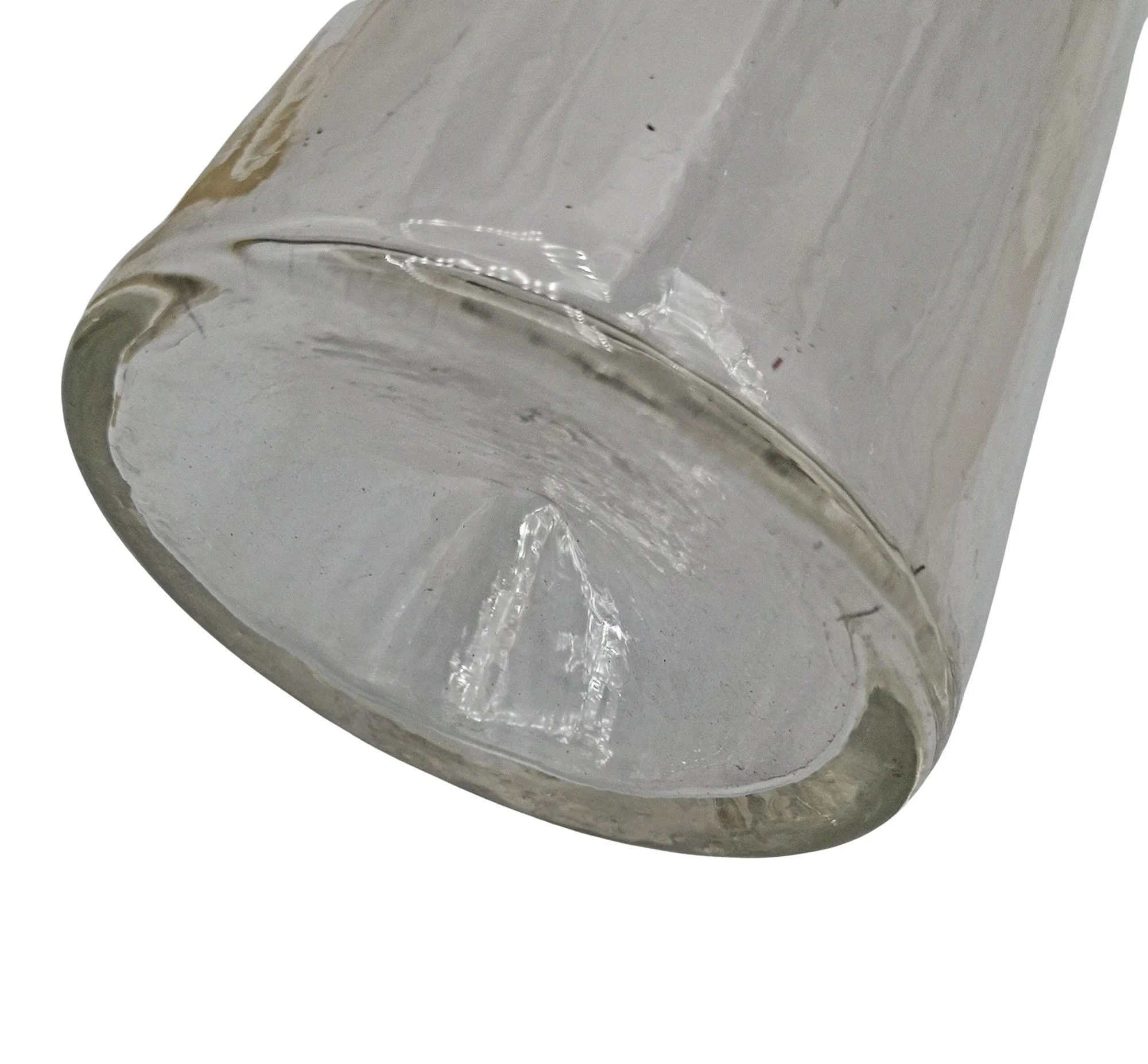 AR DECO mundgeblasene Hyazinth Vase 1900–1920 – 18–20 cm hoch – Antikes Original in klassischer Sanduhr-Form 3 klar Höhe 18 cm 1