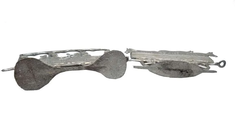Sächsische „Selleriebahn“ um 1900 – Zinn-Flachfiguren-Modell von Großenhain/Priestewitz, signiert Wilke (34,5 cm)