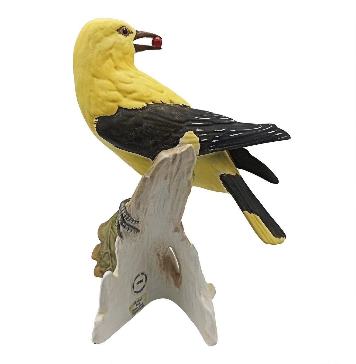 Goebel Pirol -  Vogel des Jahres 1990 - handgemalt