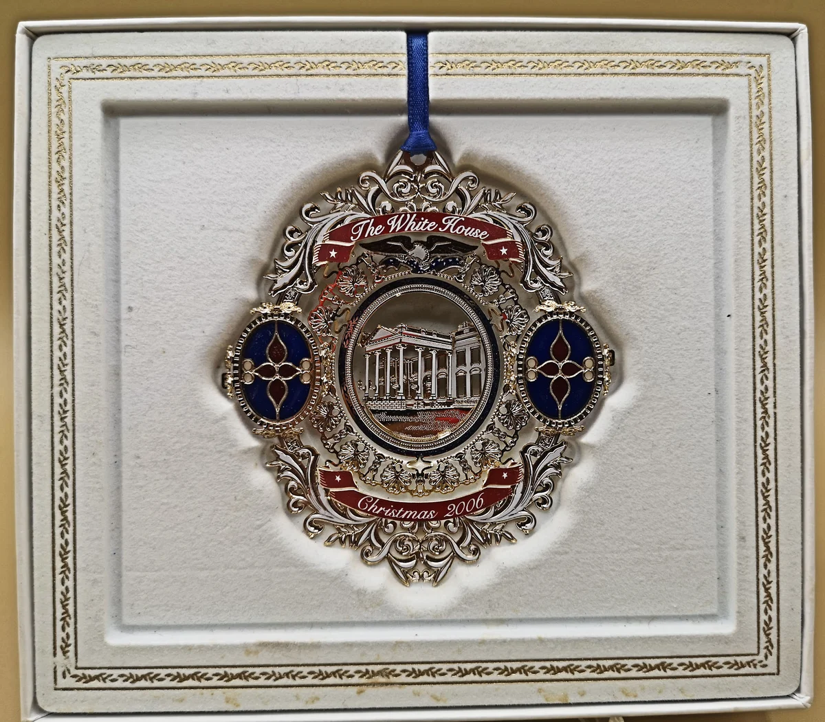 USA Weihnachtsschmuck Christbaumschmuck White House Christmas Ornament 2006
