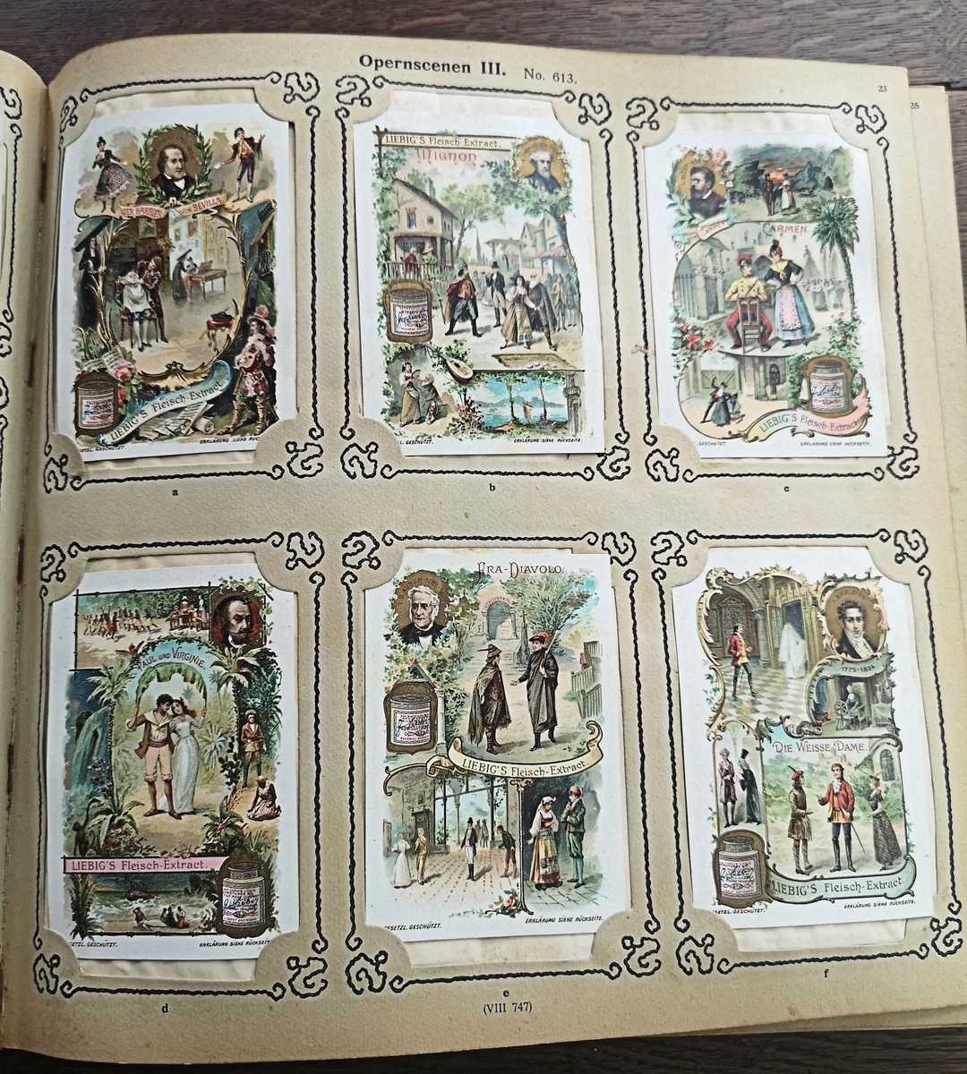Liebig Sammelbilderalbum der Jahre 1904 - 1906 mit 630 Bilder