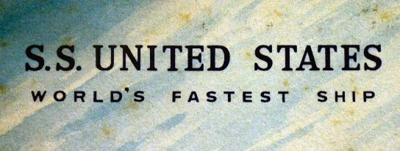 Souvenir-Log der S.S. United States von 1960