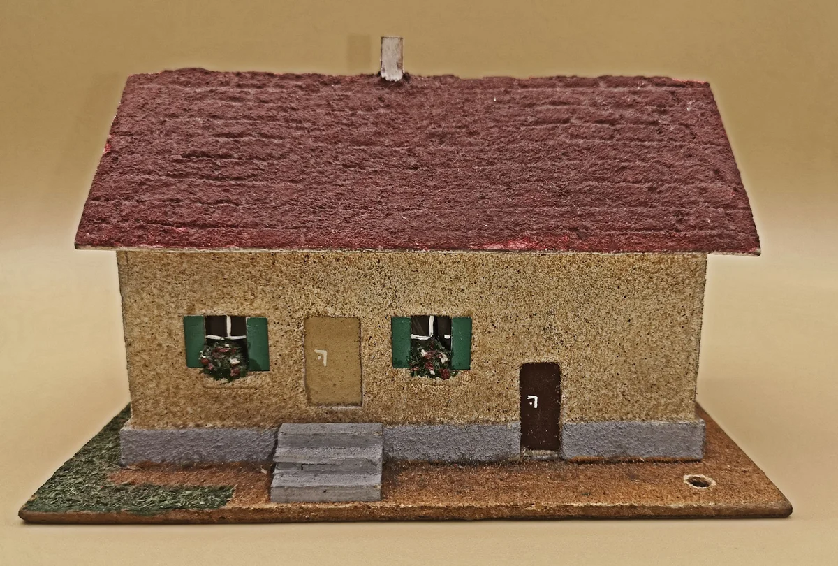 Vau-Pe Nr. ? Haus 50er  - Original Modellhaus H0 - Handgefertigt aus Naturmaterialien (3)