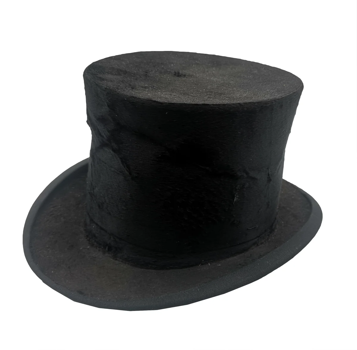 Antiker Felbel Seidenglanz Zylinder (ca. 1930) HG56 mit Zubehör