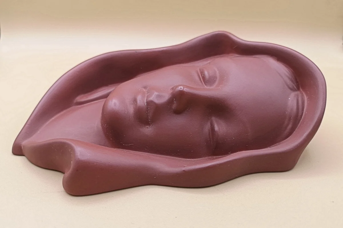 Goldscheider Terracotta Wandmaske Madonna Nr. 7831 - Adolf Prischl 1937