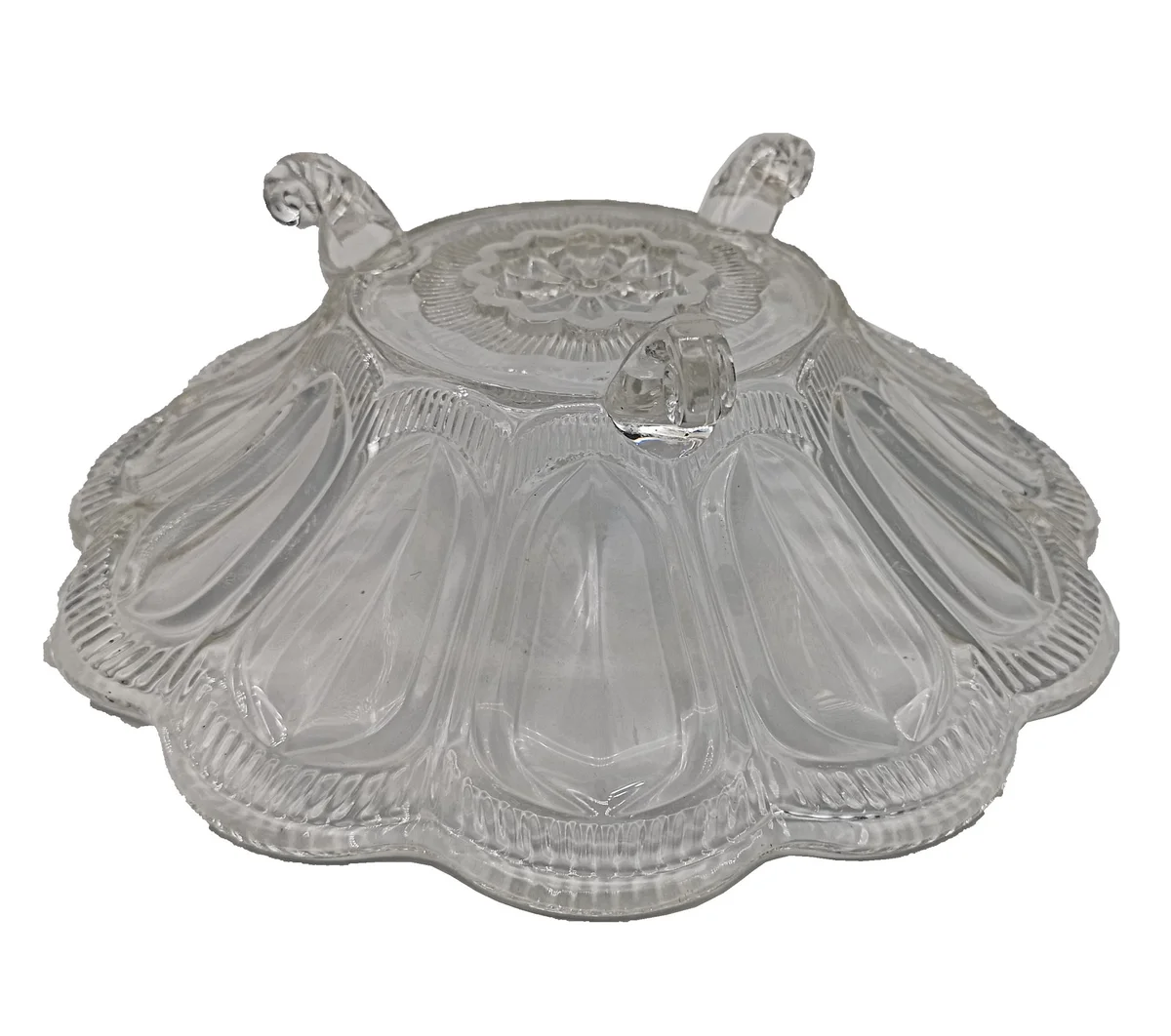 ART DECO Klar Glas Schale Blütenschale um 1930
