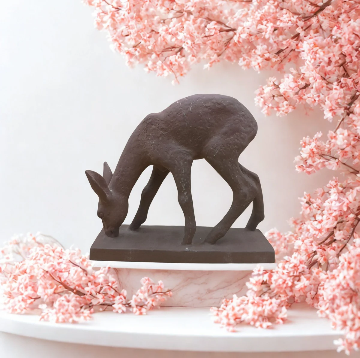 Karlsruher Majolika Reh Figur – Entwurf Lilli Hummel-König – Modell 5782 – 20 cm