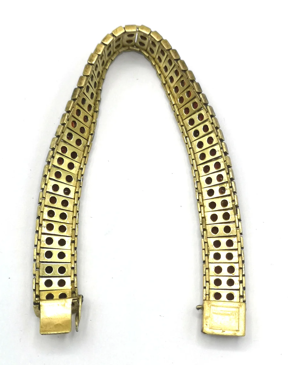 Böhmen Granat Armband vergoldet  ART DECO  um 1930