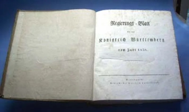 Württembergisches Regierungsblatt gebunden 1878