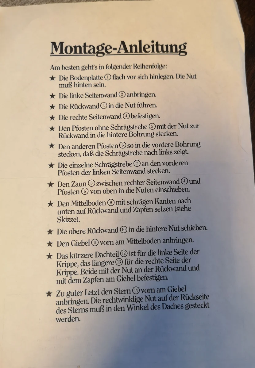 Allgäuer Weihnachts Krippe mit handgeschnitzten Figuren