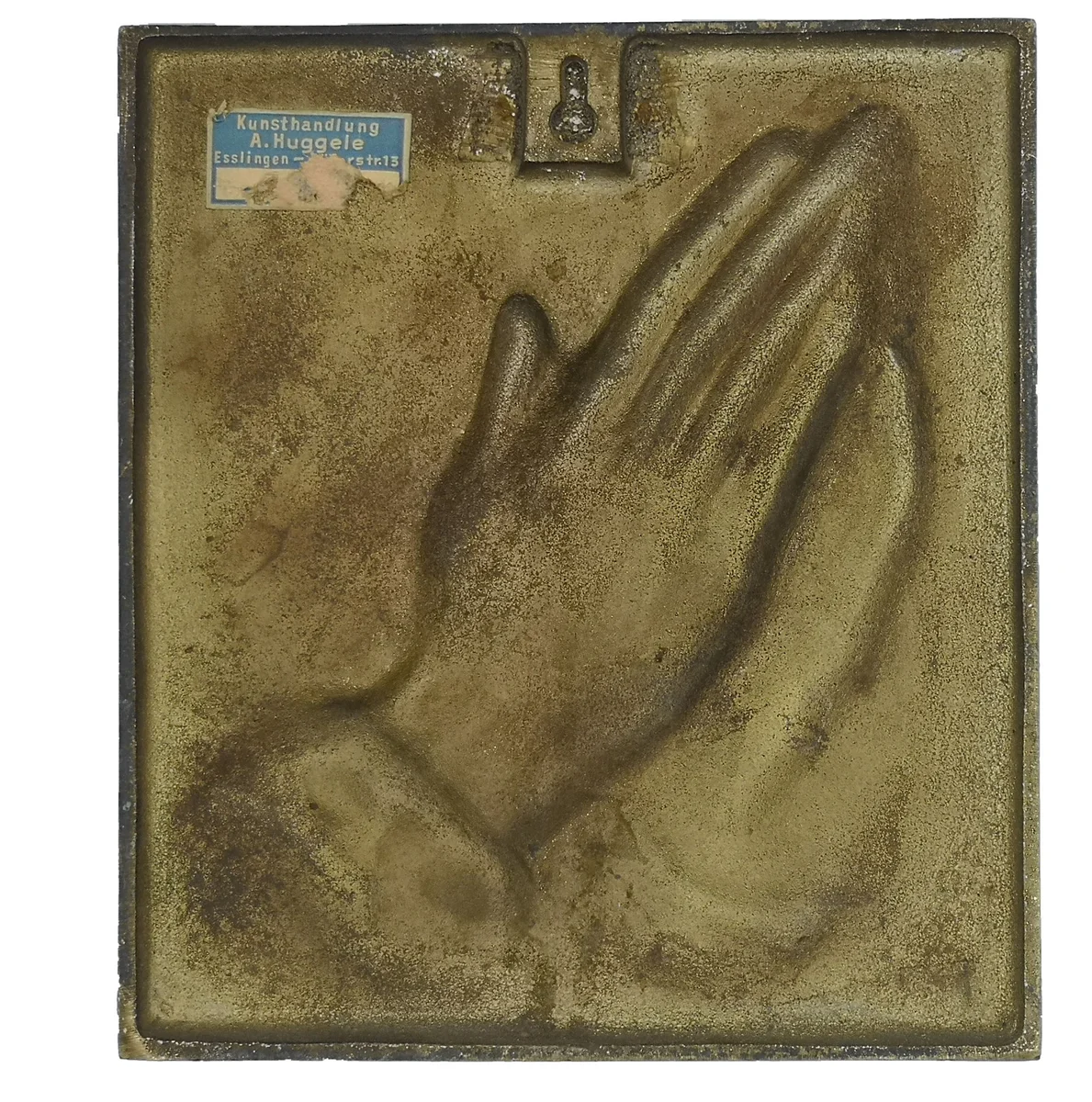 Bronze Wandrelief - Albrecht Dürer - Betende Hände - 50er Jahre