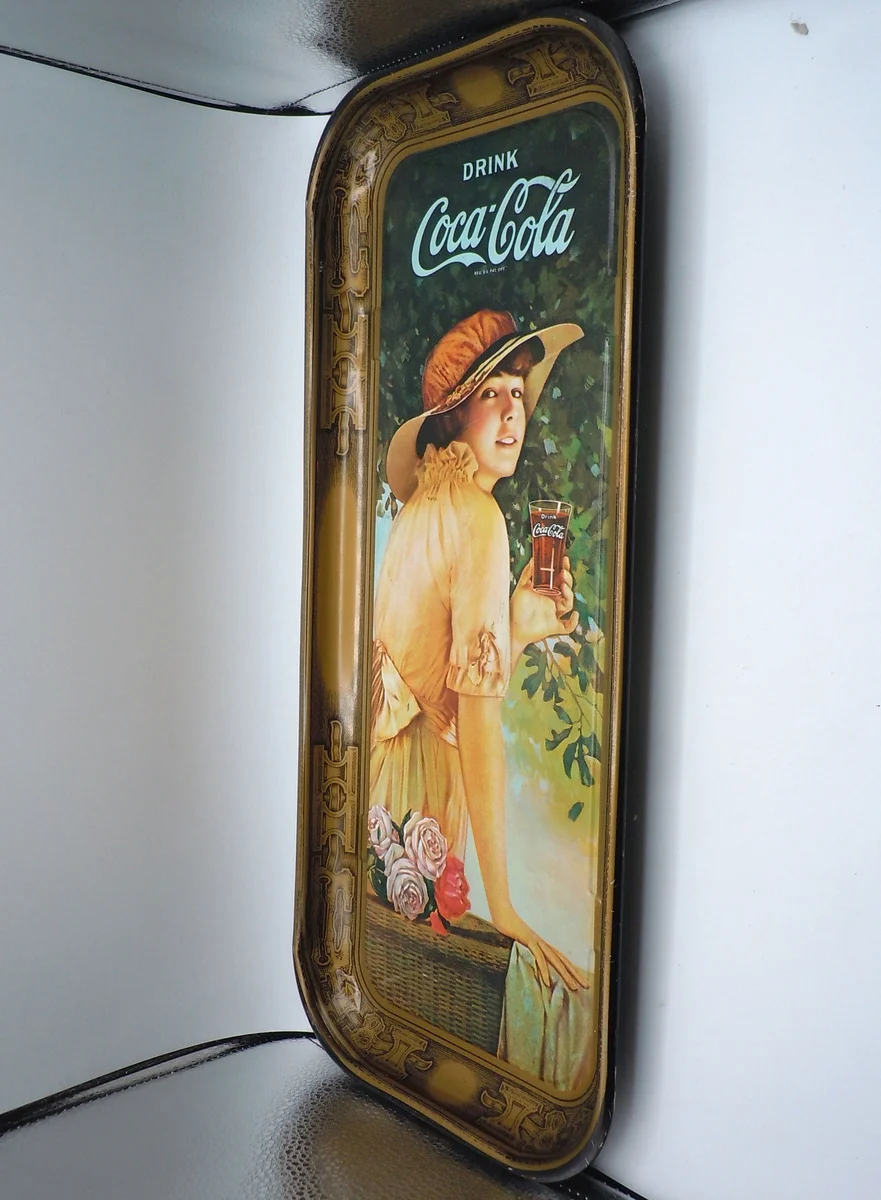USA - Coca-Cola Sammlertablett von 1972 – Elaine von 1916
