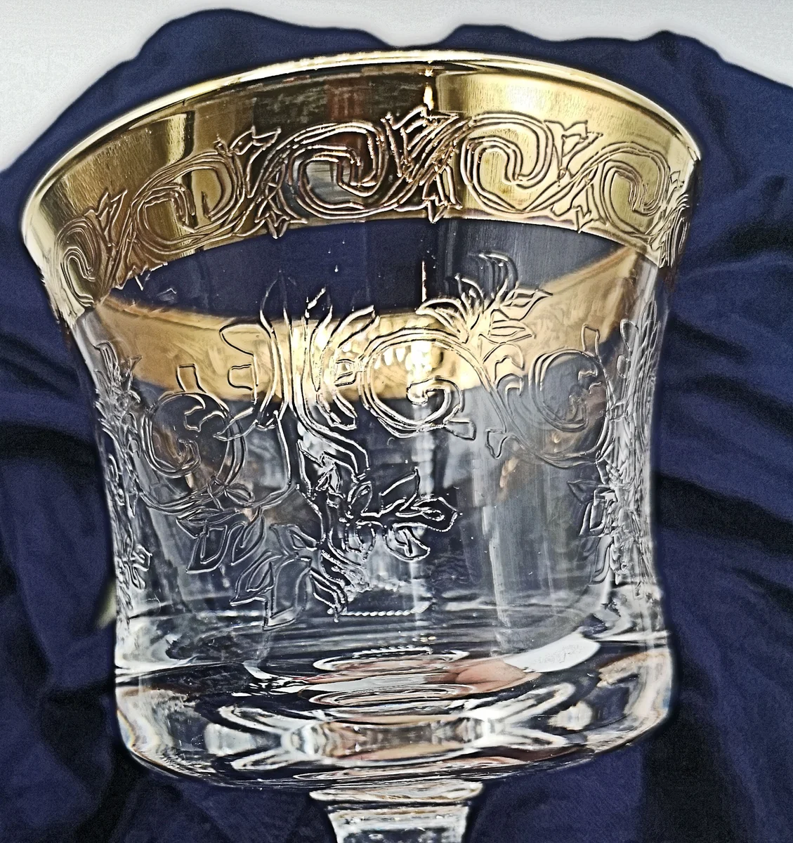 Glamouröse Murano Medici Goldrandgläser Wein Glas