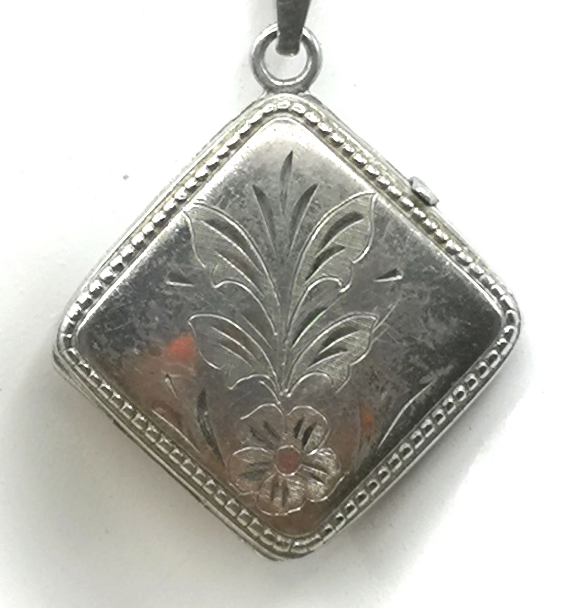 835 Silber Medaillon Foto Anhänger an Kette - mit Bild von Elvis