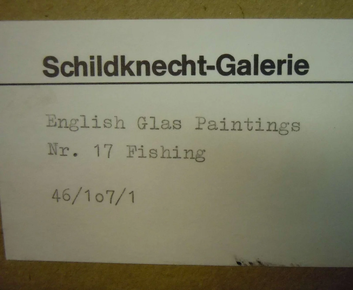 Engl. Glasdruckmalerei Angling Pl 3  - 1827