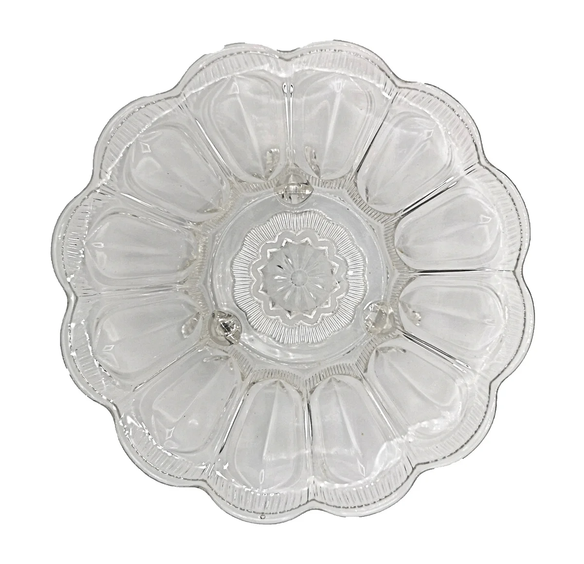 ART DECO Klar Glas Schale Blütenschale um 1930
