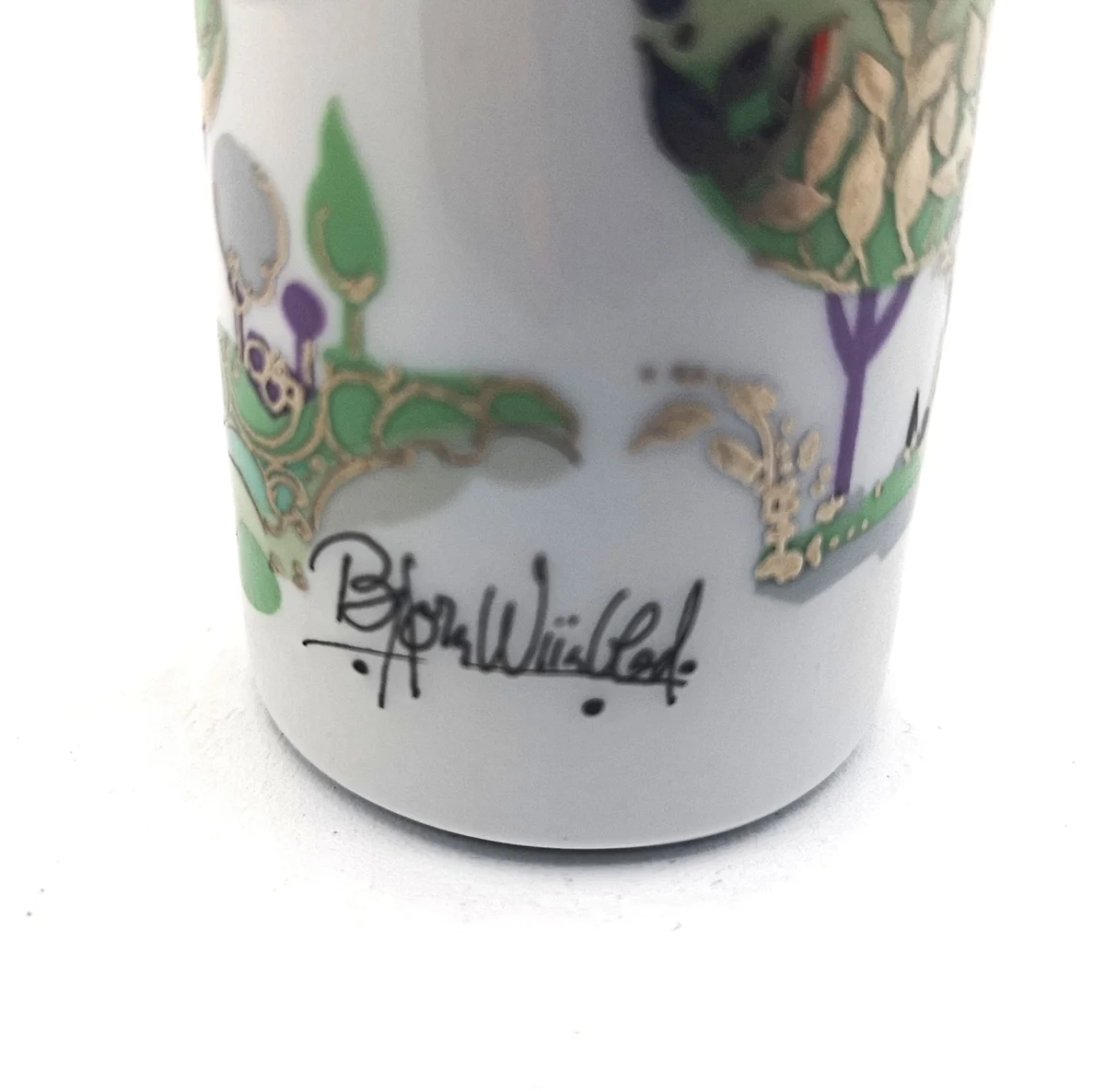 Rosenthal Studio-linie  kleine Vase von Björn Wiinblad Höhe 10 cm