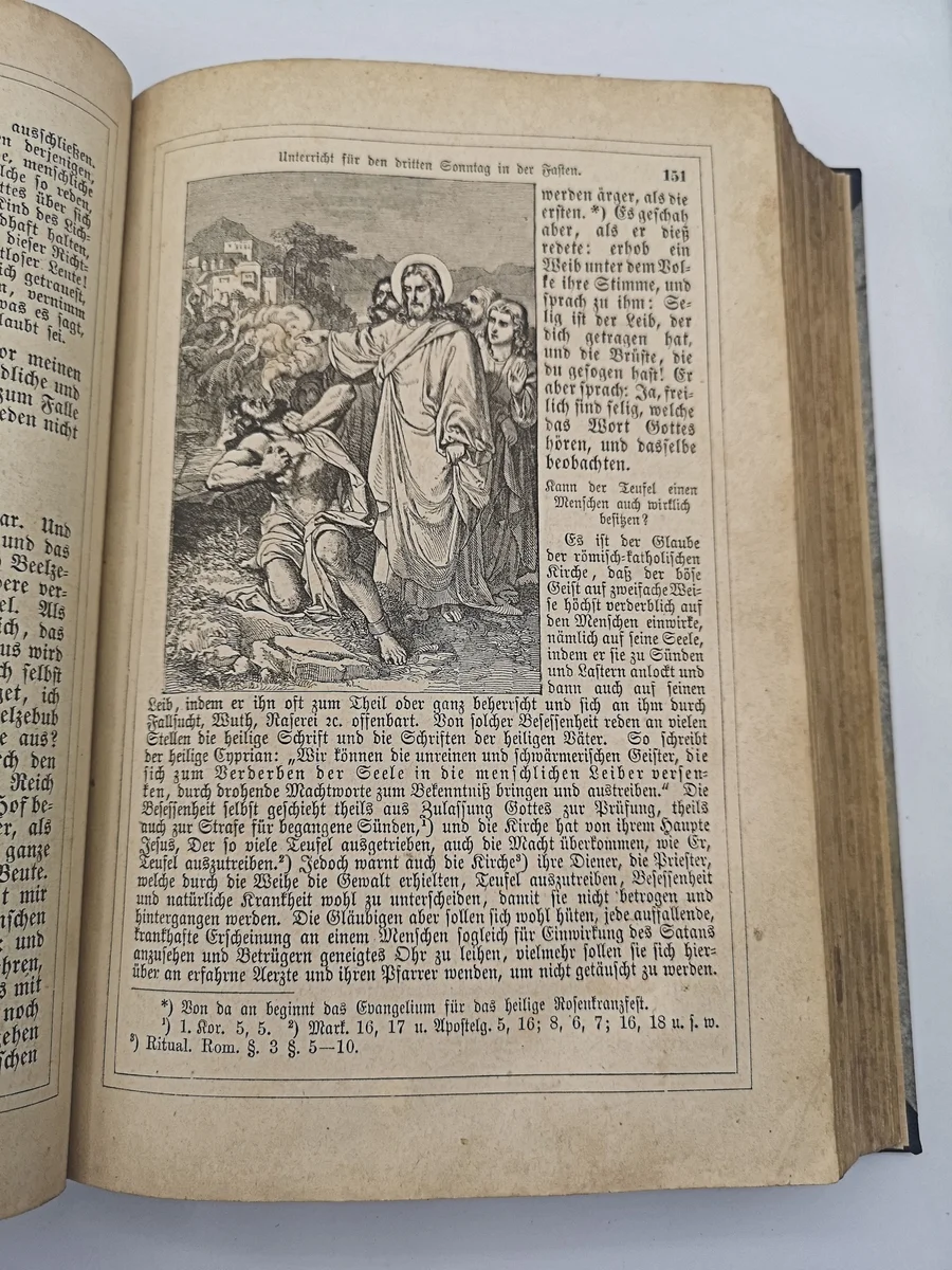 Religiöses Buch von 1874 Unterricht Erbauung Glauben Sitten